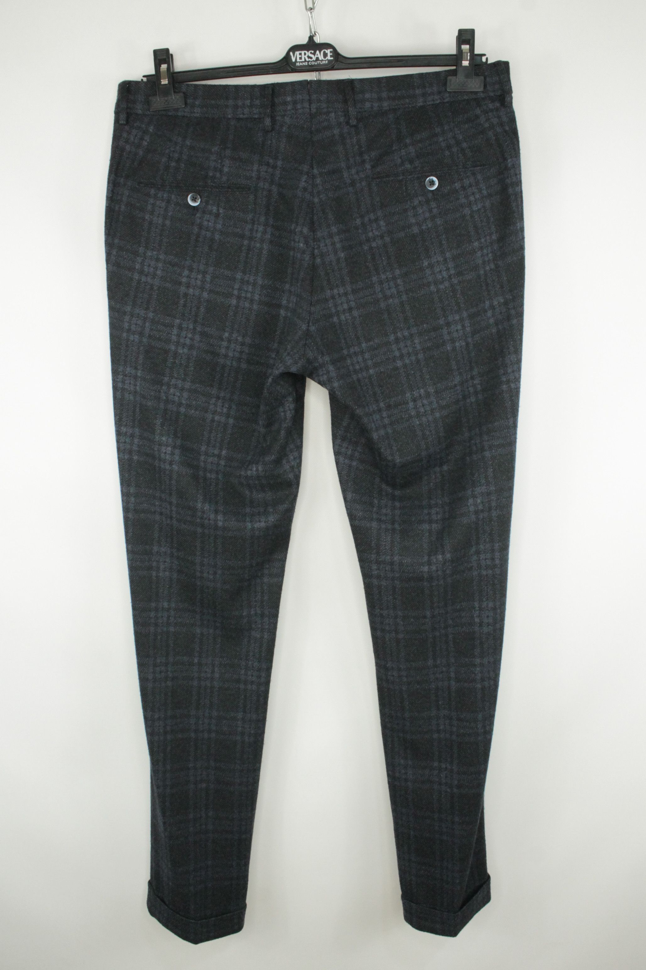 Other GTA IL Pantalone 772 Checked Flannel Slim Fit Trousers Pants Size US 36 / EU 52 - 4 Thumbnail