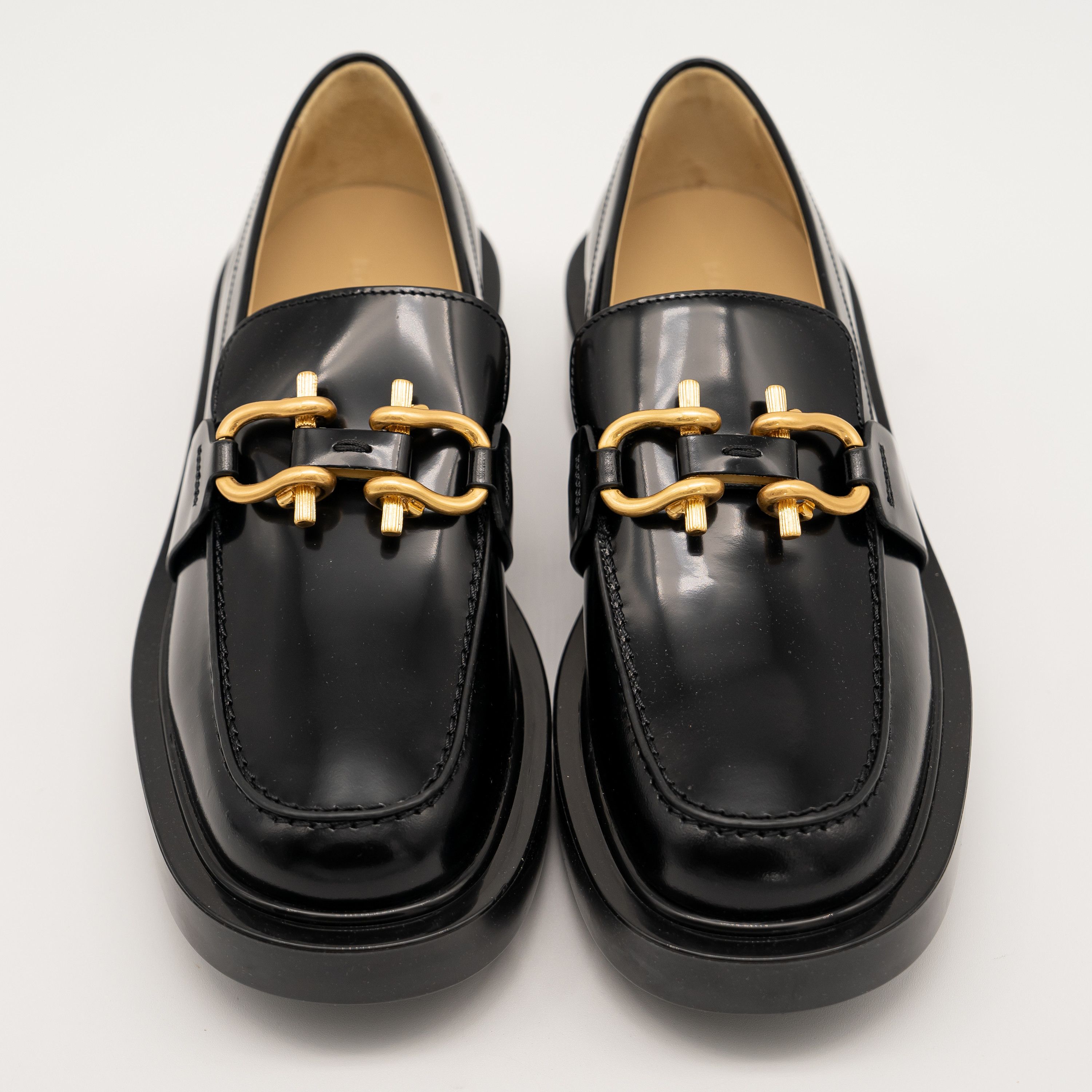 Bottega Veneta 38eu 8 us Bottega Veneta Monsieur Chunky Vinyl Loafers Black Size US 8 / IT 38 - 3 Thumbnail