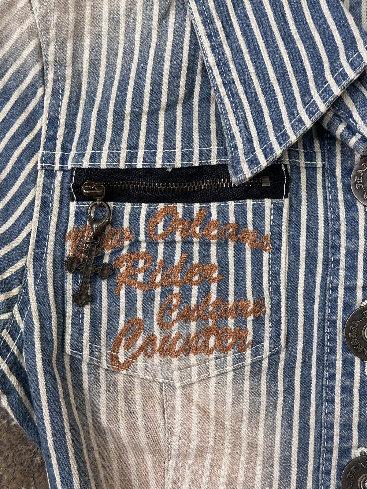 GOA Japanese Brand d.i.a. Hickory Denim Shirt Size US M / EU 48-50 / 2 - 6 Thumbnail
