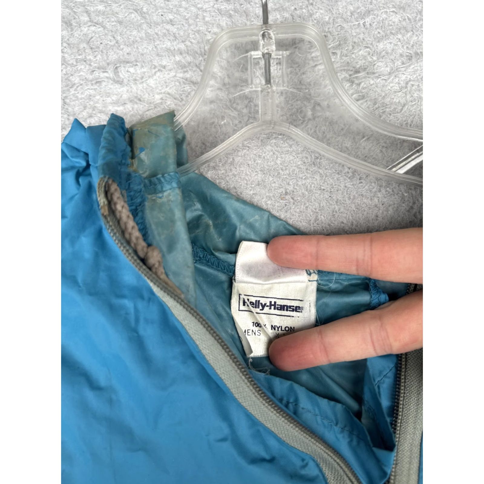 Helly Hansen VINTAGE Helly Hansen Jacket Mens XL Blue Windbreaker 1/4 Zip Hooded Nylon Outdoor Coat Size US XL / EU 56 / 4 - 7 Thumbnail