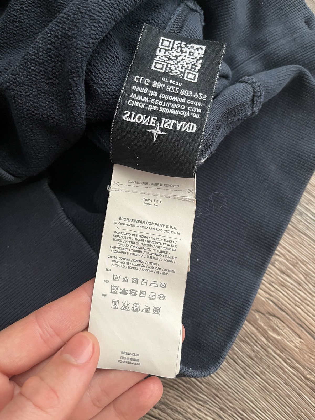 Stone Island Stone Island Distressed Washed Vintage Sweatshirt Size US XL / EU 56 / 4 - 15 Thumbnail