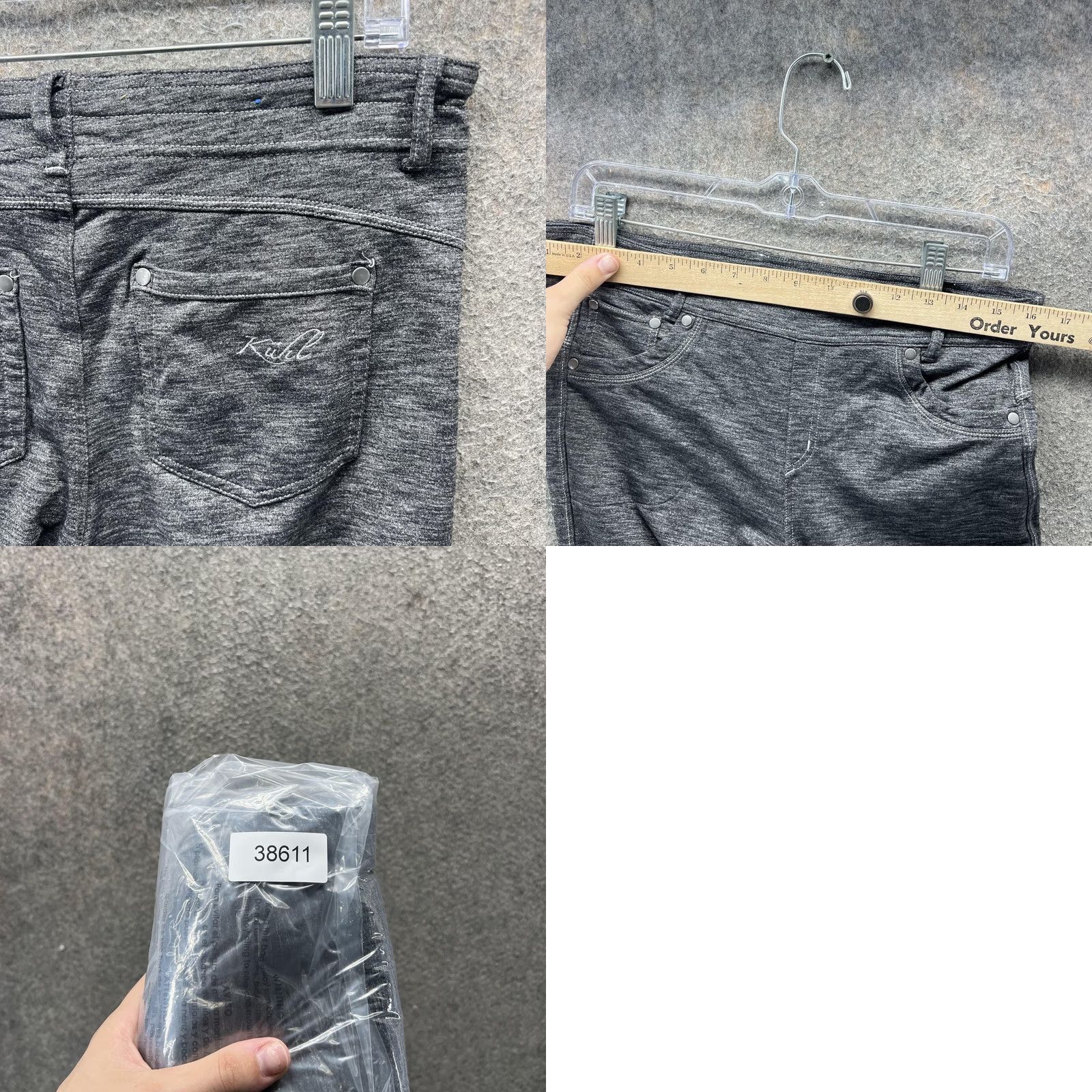 Vintage Kühl Pants Womens 12 Gray Capri Cropped Stretch Nylon Polyester Spandex Hiking Outdoors Pants Size 34" / US 12 / IT 48 - 8 Thumbnail