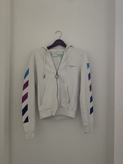 Off white gradient zip on sale up