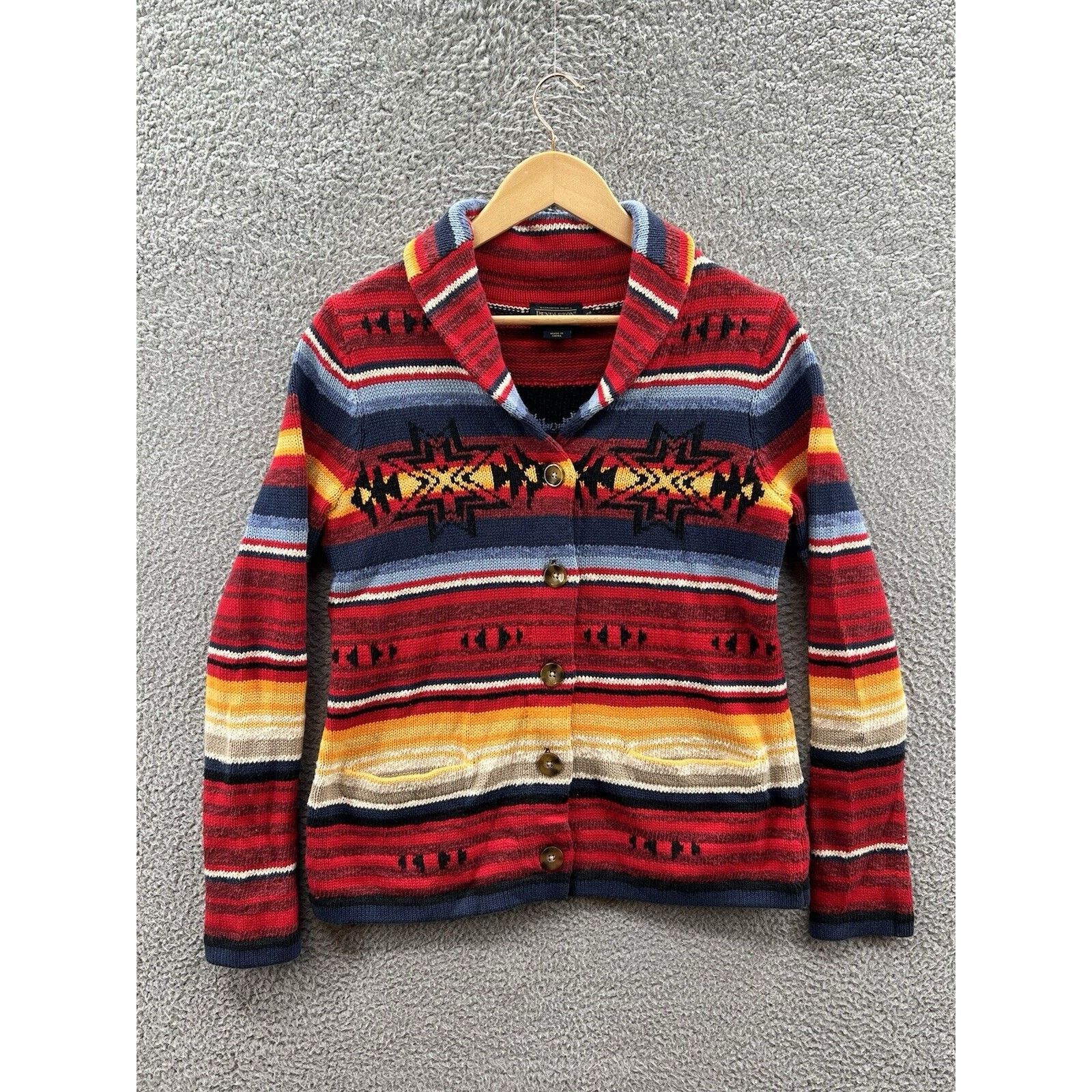 Pendleton Pendleton Southwestern Aztec Colorful Cardigan Sweater Sz XS Size XS / US 0-2 / IT 36-38 - 1 Thumbnail