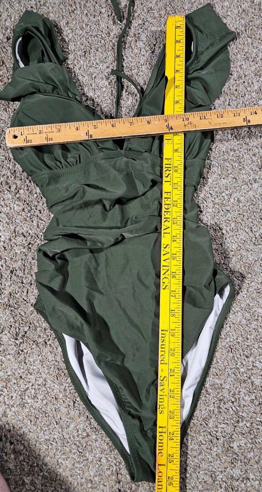 The Unbranded Brand Green One Piece Swimsuit No Size Size ONE SIZE - 3 Thumbnail