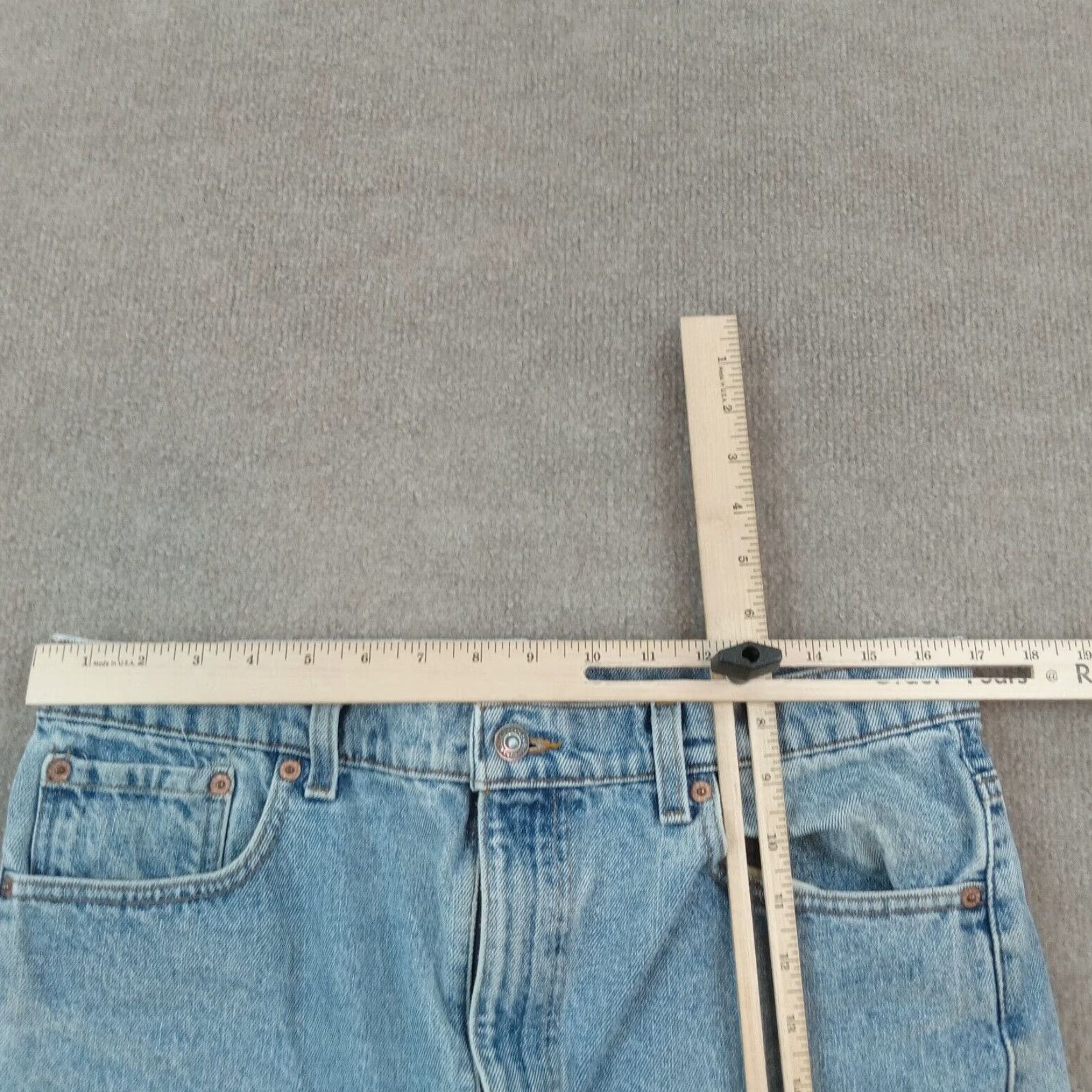 Levi's Levi's 505 Jeans Mens 34x29 Blue Straight Leg Regular Fit Cotton Size US 36 / EU 52 - 5 Thumbnail