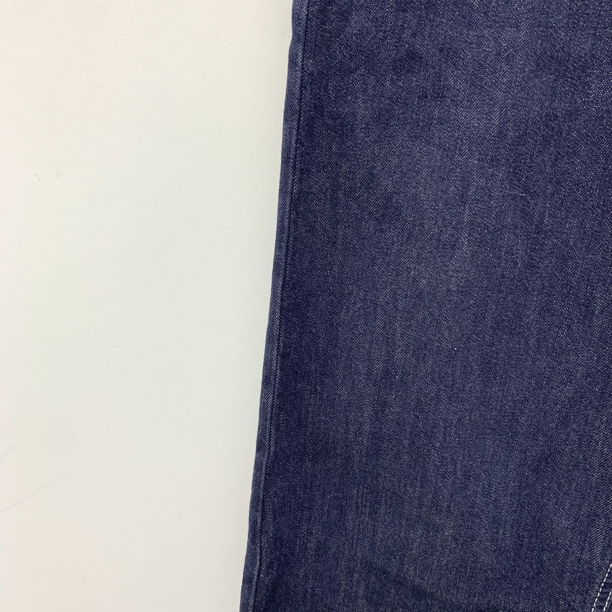 Fendi Fendi Fila Collaboration Dark Blue Wide-Leg Cotton Denim Pan Size US 26 / EU 42 - 6 Thumbnail