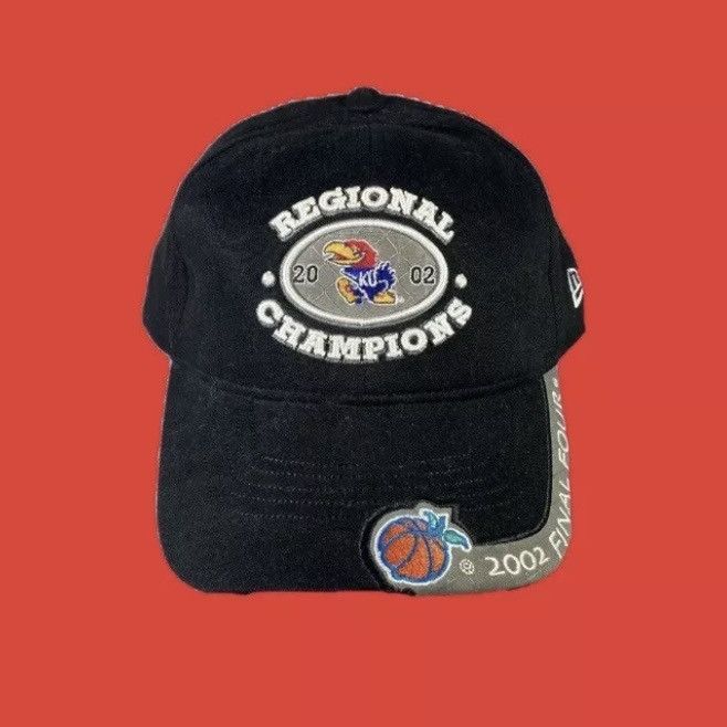 Vintage Vintage Kansas Jayhawks 2002 National Champions Dad Hat Size ONE SIZE - 2 Thumbnail