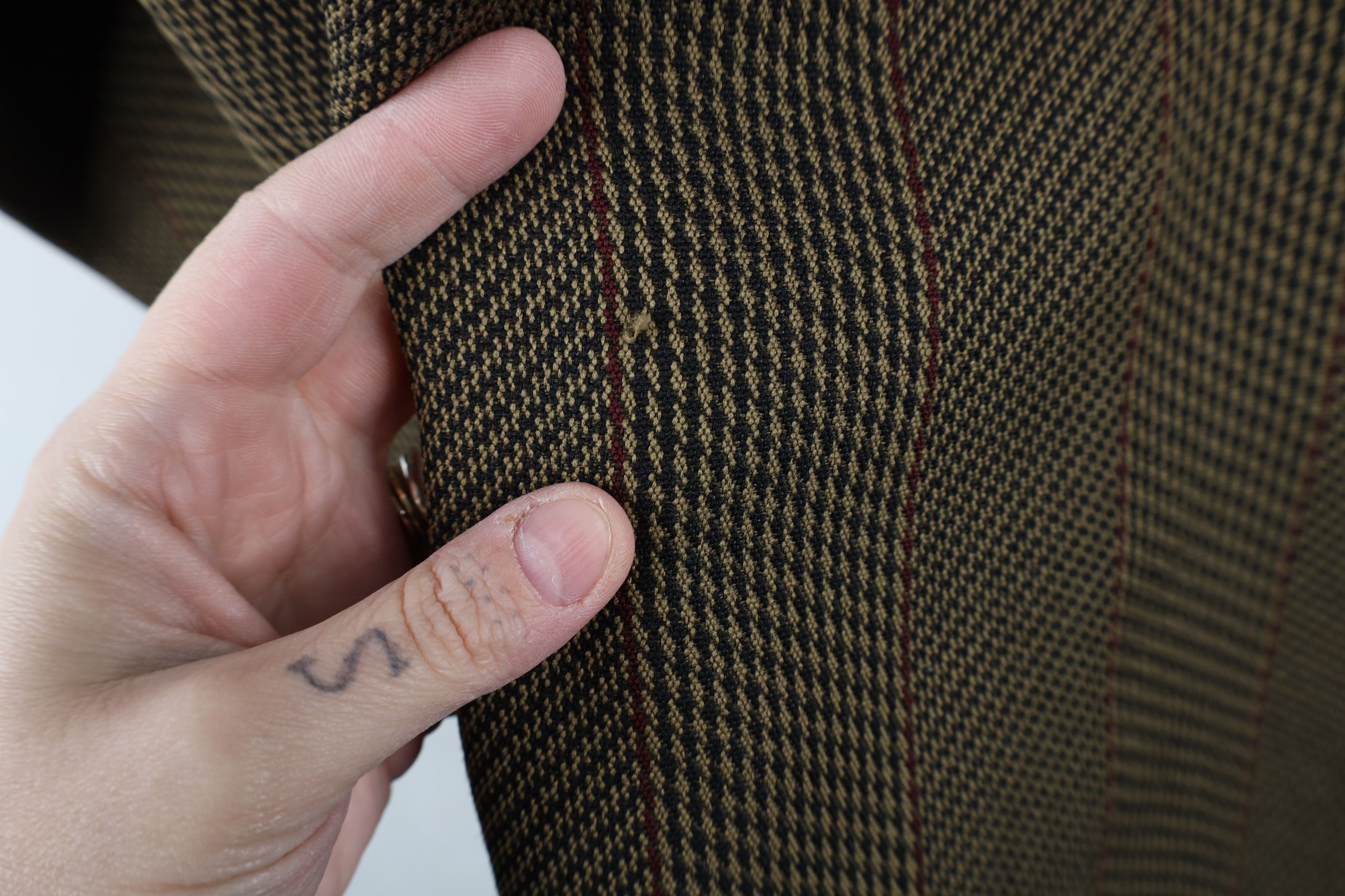 Vintage Vintage 90s Rockabilly Streetwear Houndstooth Button Shirt Size US L / EU 52-54 / 3 - 6 Thumbnail