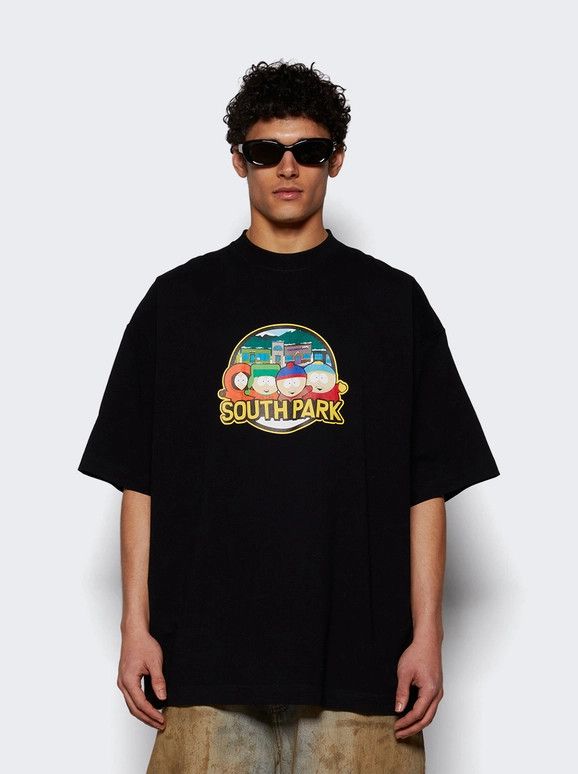 Vetements o1mle0226 Southpark Oversized T-Shirt in Black Size US S / EU 44-46 / 1 - 3 Thumbnail