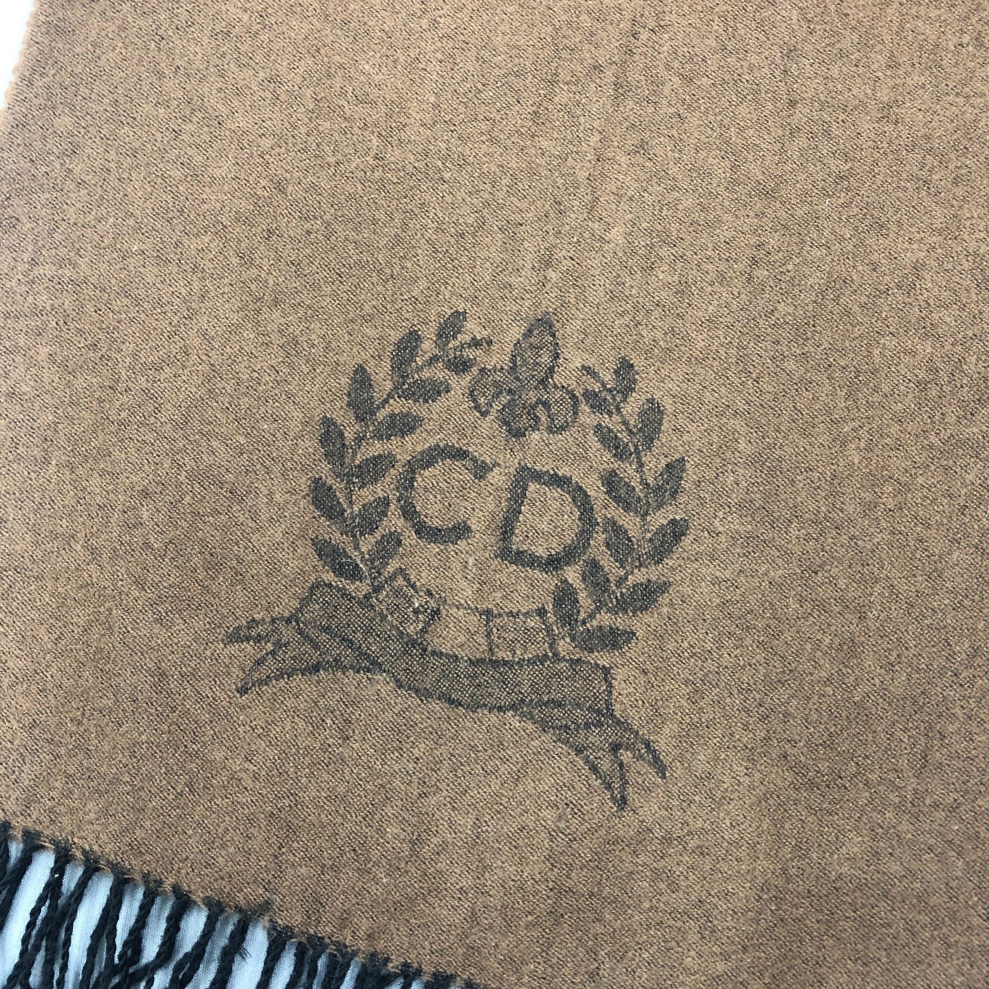 Japanese Brand Vintage Christian Dior Scarf Muffler Wool Winter Scarves Size ONE SIZE - 4 Thumbnail