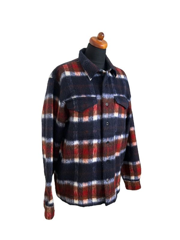 Tommy Hilfiger TOMMY HILFIGER WOOL-BLEND PLAID SHIRT – SIZE L Size US L / EU 52-54 / 3 - 3 Thumbnail