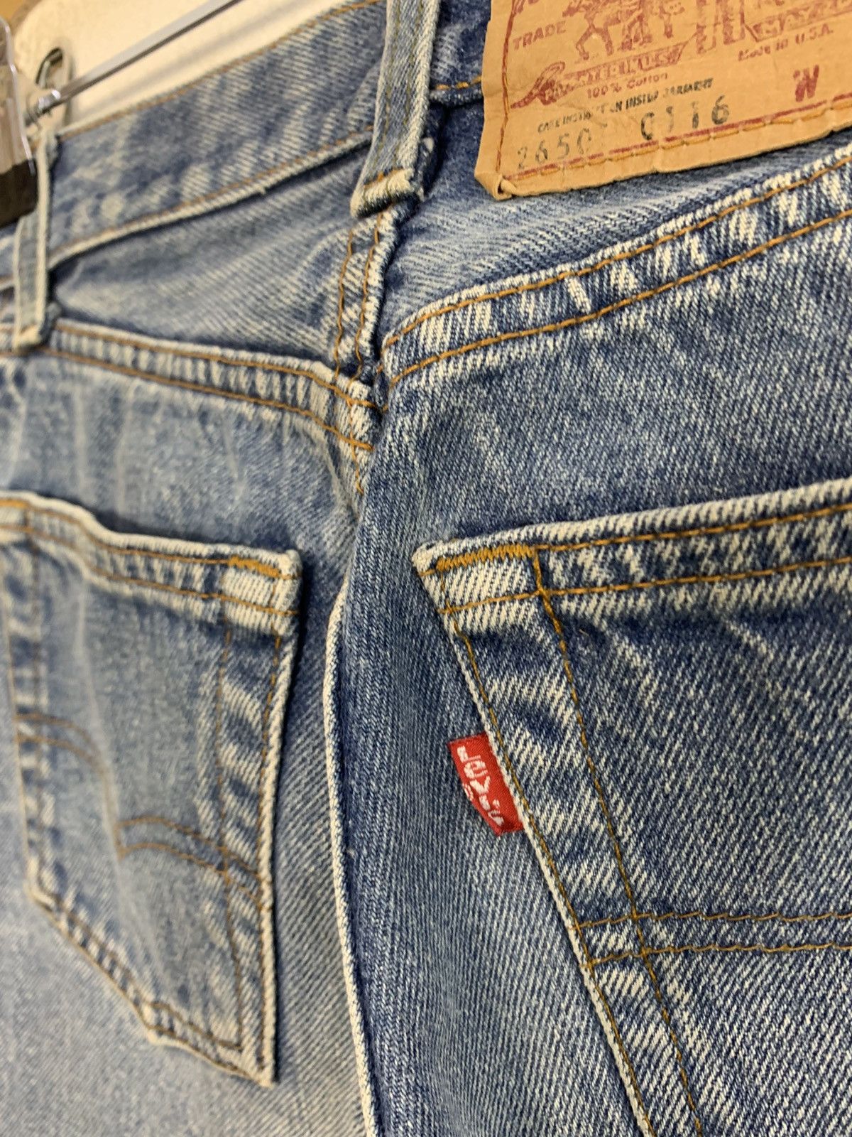 Levi's 90s Levis Strauss Lot 26501-0116 Denim Jeans Straight Cut Size 24" / US 00 / IT 34 - 7 Thumbnail