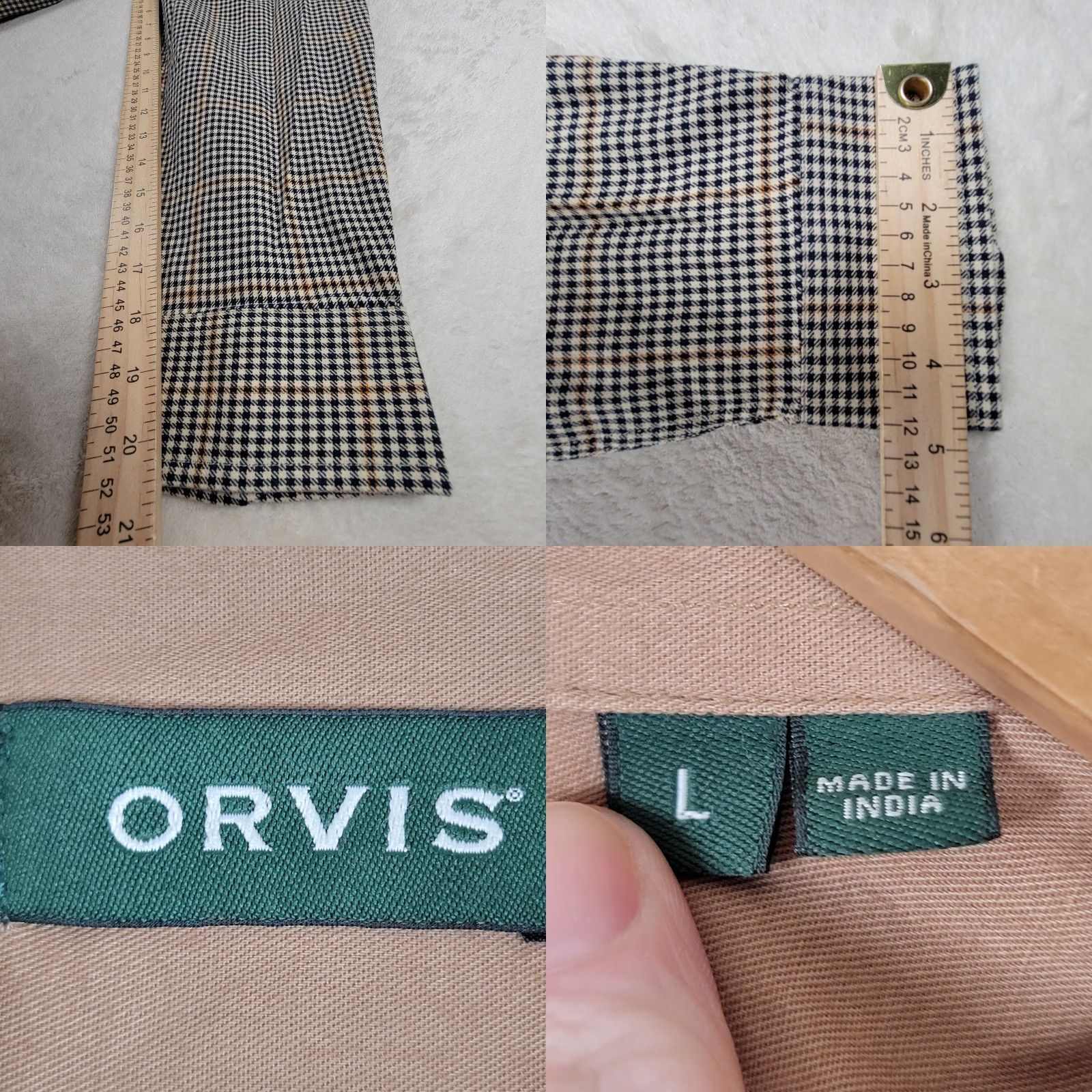 Orvis Orvis Shirt Men’s Large Black Brown Gun Club Check Plaid Flannel Button Up Size US L / EU 52-54 / 3 - 9 Thumbnail