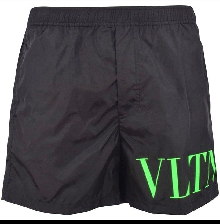 Valentino Valentino Garavani: Neon Green Print Swim Trunks Size US 38 / EU 54 - 1 Thumbnail