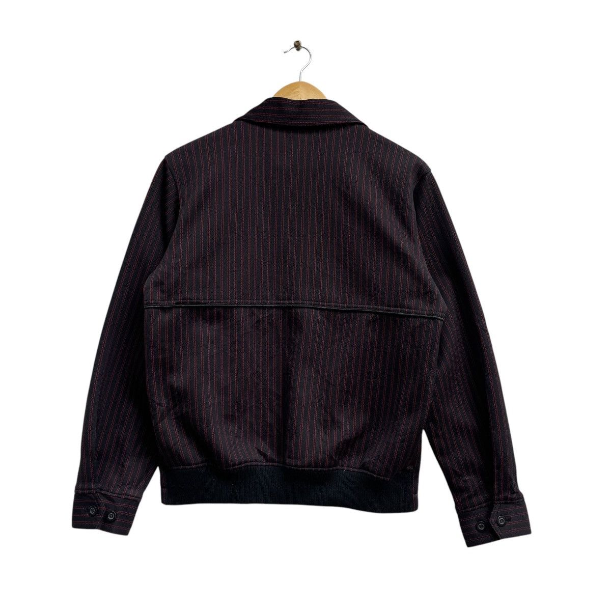 Japanese Brand Vintage Japanese Brand 90s Ginrei Stripe Down Bomber Jacket Size US M / EU 48-50 / 2 - 2 Thumbnail