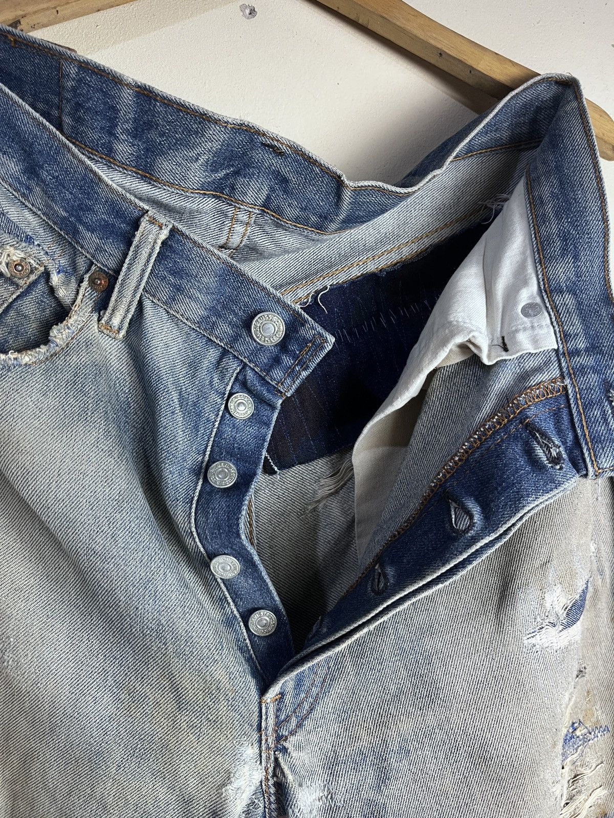 Levi's RARE LEVIS 66 501 SELVEDGE DISTRESSED 60/70s Size US 34 / EU 50 - 9 Thumbnail