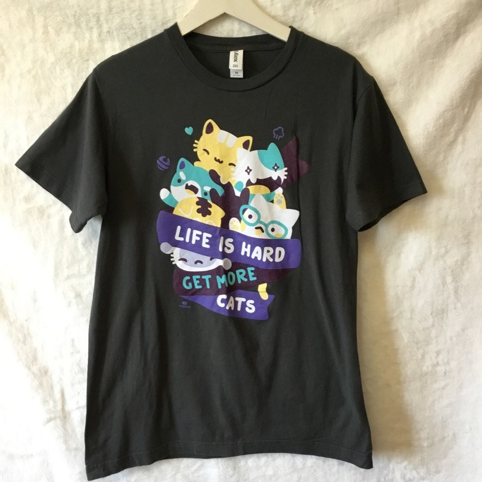 Tultex Tultex 202 Olive Green Cute Cats Design T-Shirt Size M / US 6-8 / IT 42-44 - 1 Thumbnail