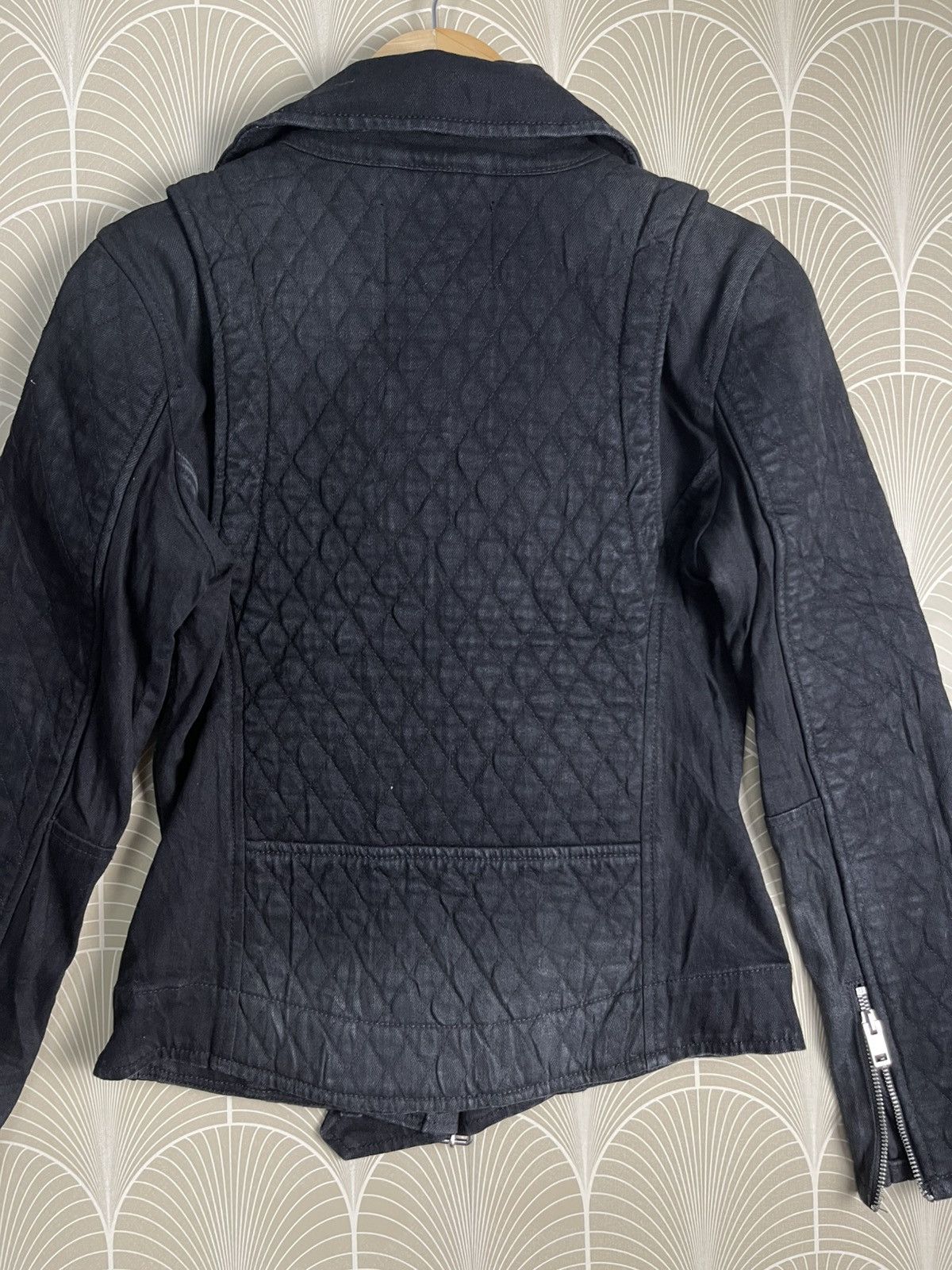 Diesel VINTAGE DIESEL QUILTED DOUBLE COLLAR BIKER JACKET Size US XS / EU 42 / 0 - 15 Thumbnail
