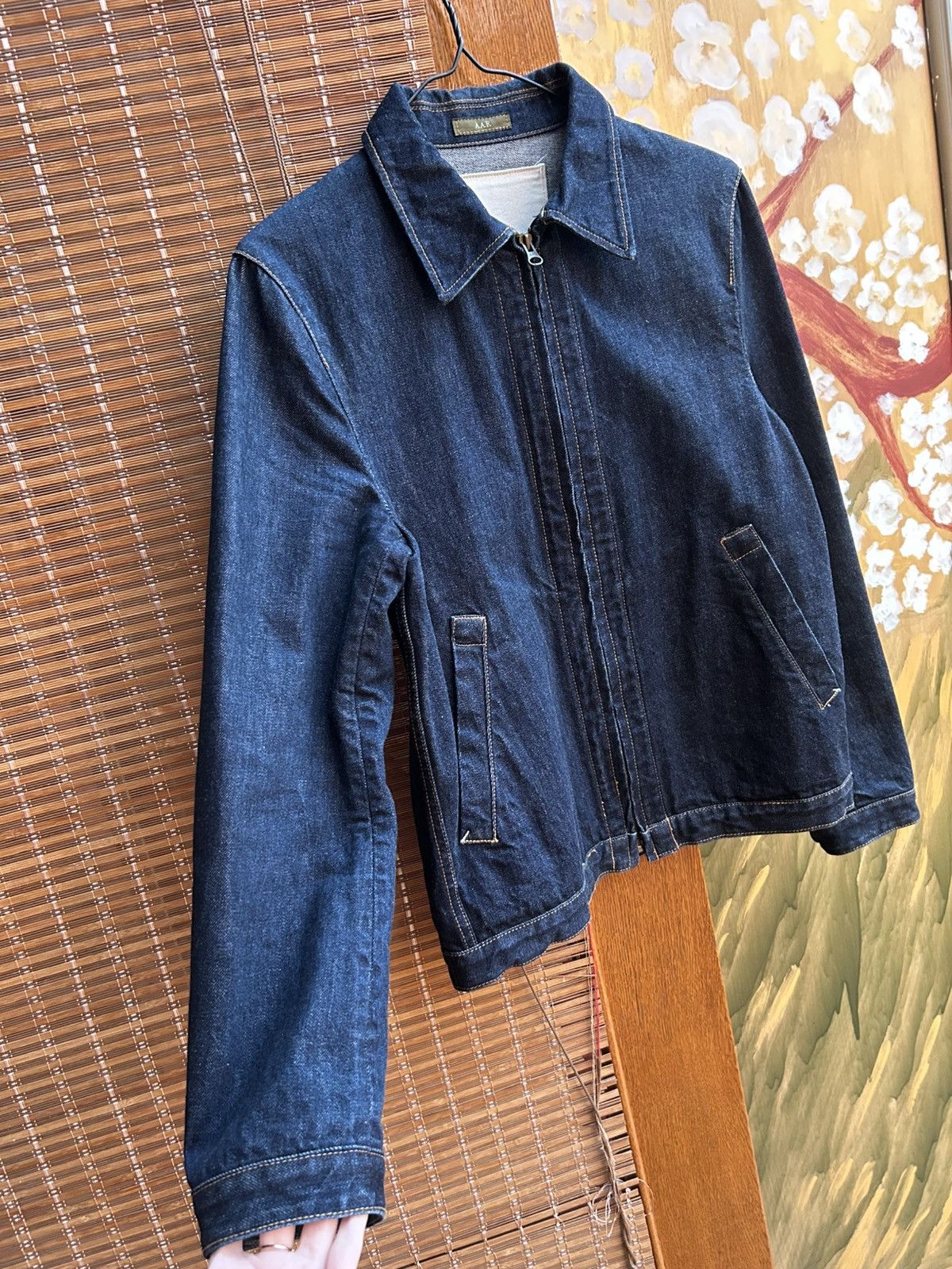Japanese Brand Against All Risks A.A.R by Yohji Yamamoto Zip Denim Jacket Size US L / EU 52-54 / 3 - 5 Thumbnail