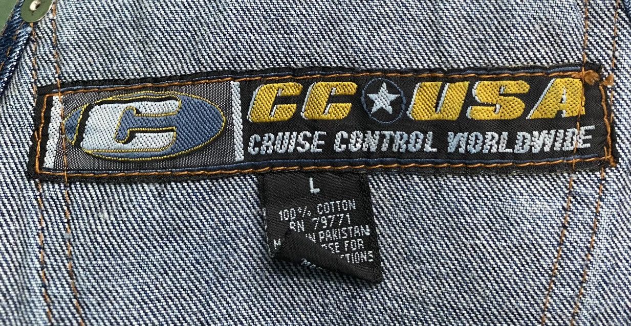 Other VTG Y2K Cruise Control Logo Deep Pocket Jean Shortalls Size US 36 / EU 52 - 6 Thumbnail