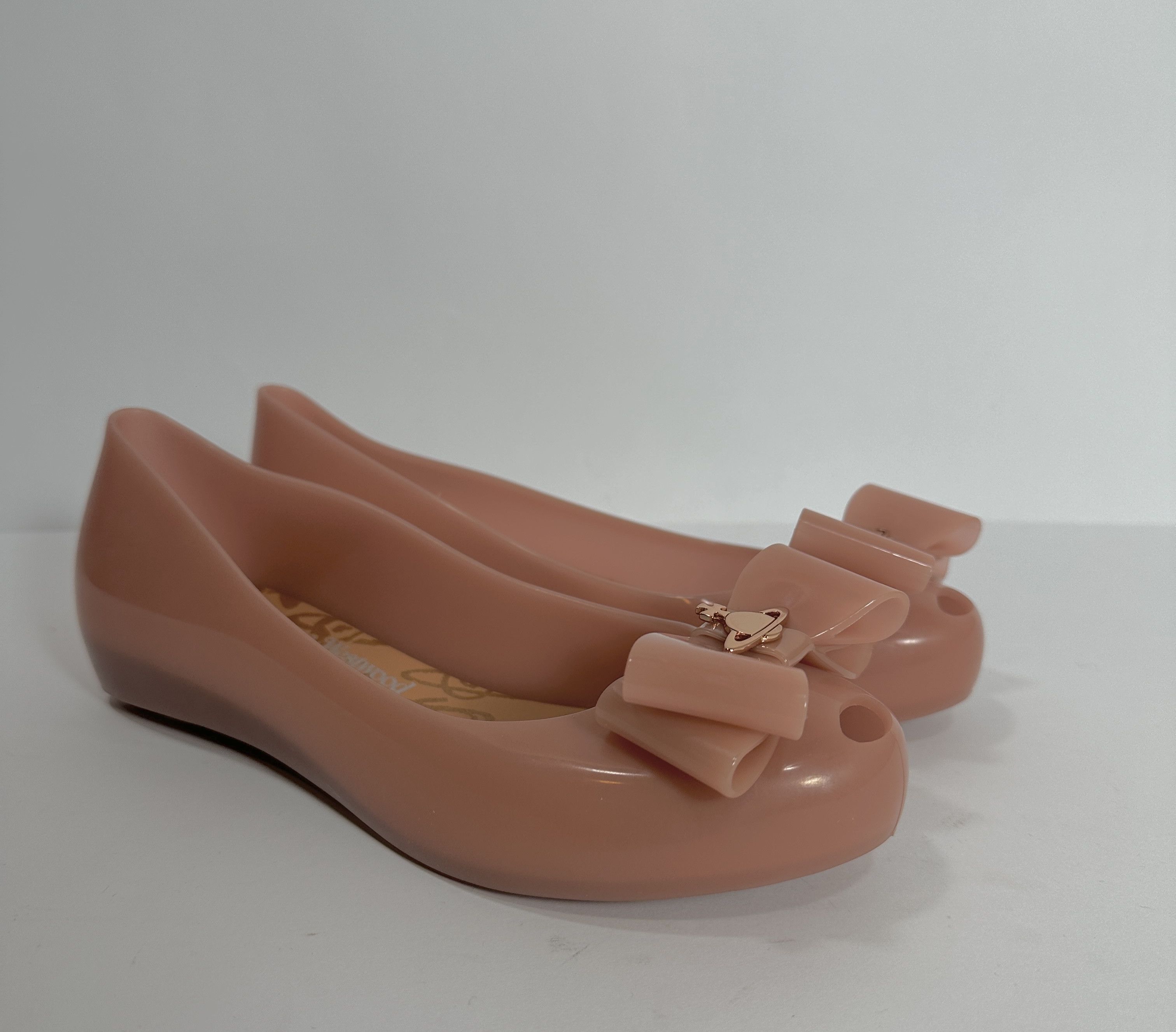 image of Melissa x Vivienne Westwood Ultragirl Flats Nude Bor Orb, Women's (Size 8)