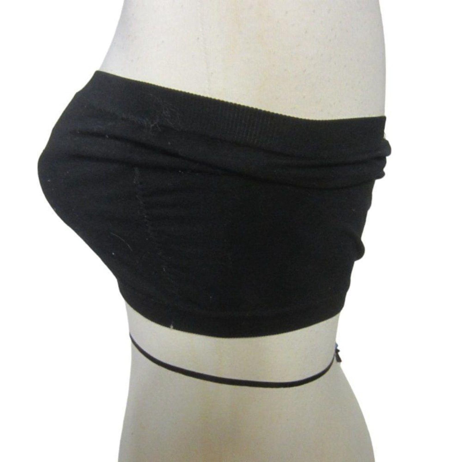 Other Black Strapless Bandeau Tube Top Seamless Stretch Basic Size ONE SIZE - 7 Thumbnail