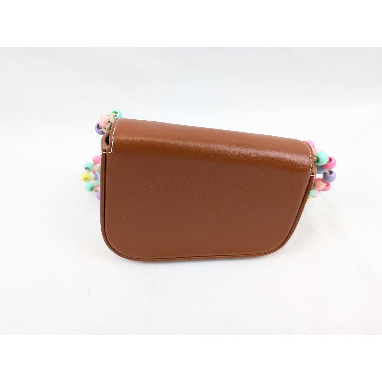 Palm Angels o1rshd1 Q: 2/Size: OS / Beads Strap Crash Bag in Brown/White Size ONE SIZE - 9 Thumbnail