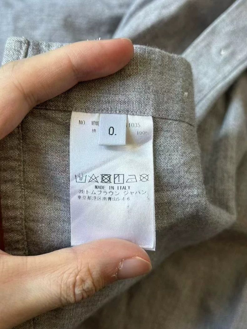 Thom Browne THOM BROWNE Grey cuffband shirt 2502-Nextarrow Size US XS / EU 42 / 0 - 3 Thumbnail