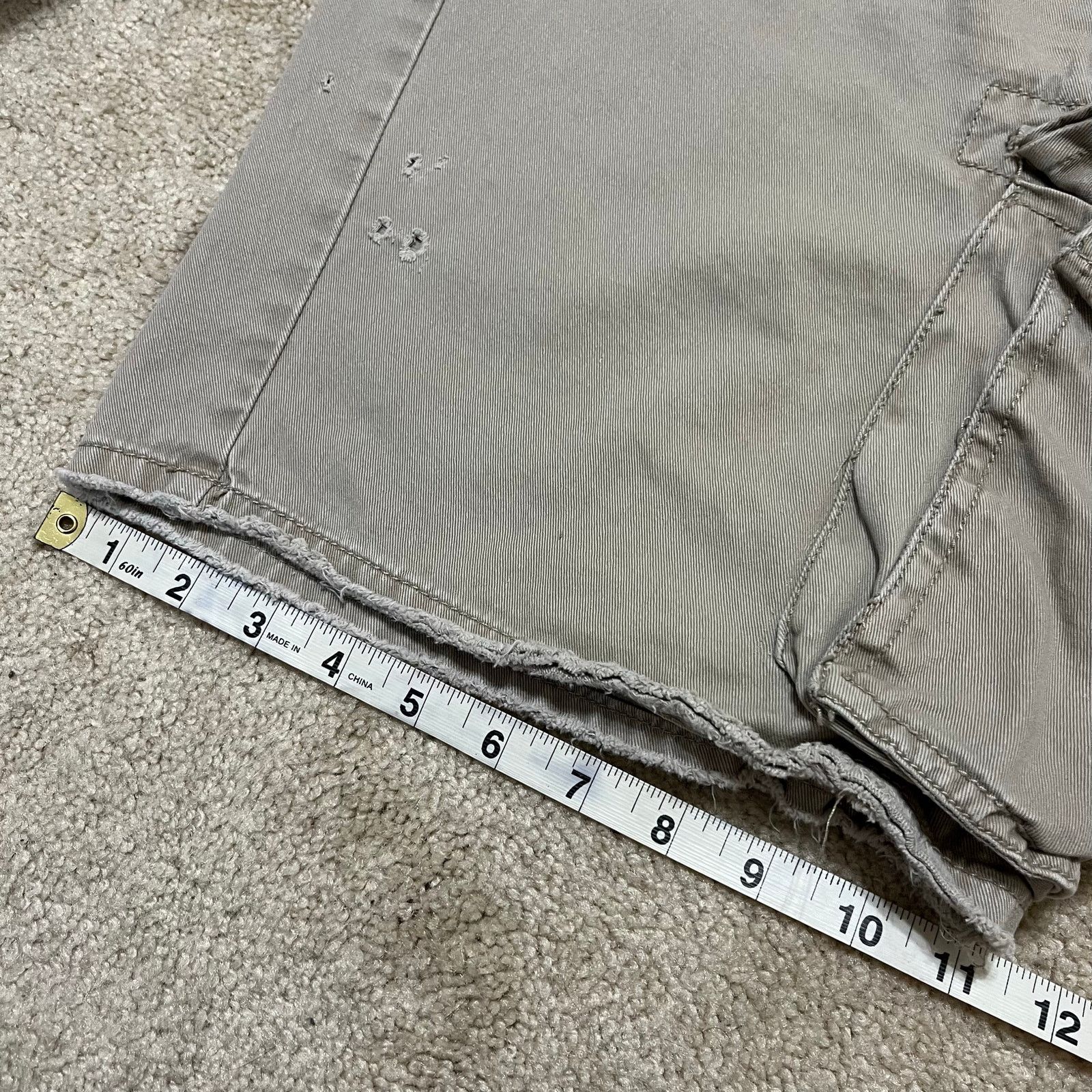 U.S. Polo Assn. Y2K U.S. Polo Assn Baggy Skater Beige Cargo Shorts 34W Size US 34 / EU 50 - 5 Thumbnail