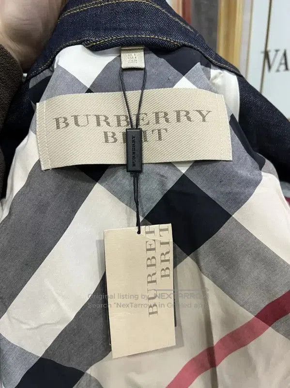 Burberry Burberry Women's Blue Denim Double-Breasted Coat. Size S / US 4 / IT 40 - 5 Thumbnail