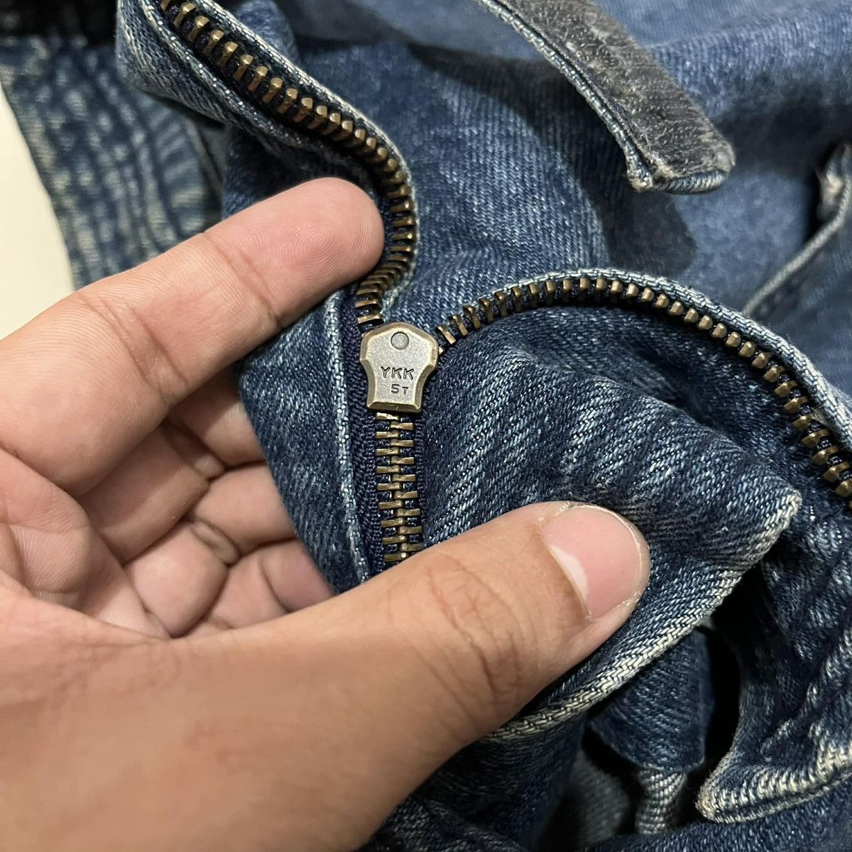Vintage Vintage Indigo Blue Cargo Bomber Jacket (Katharine Hamnett) Size US XL / EU 56 / 4 - 7 Thumbnail