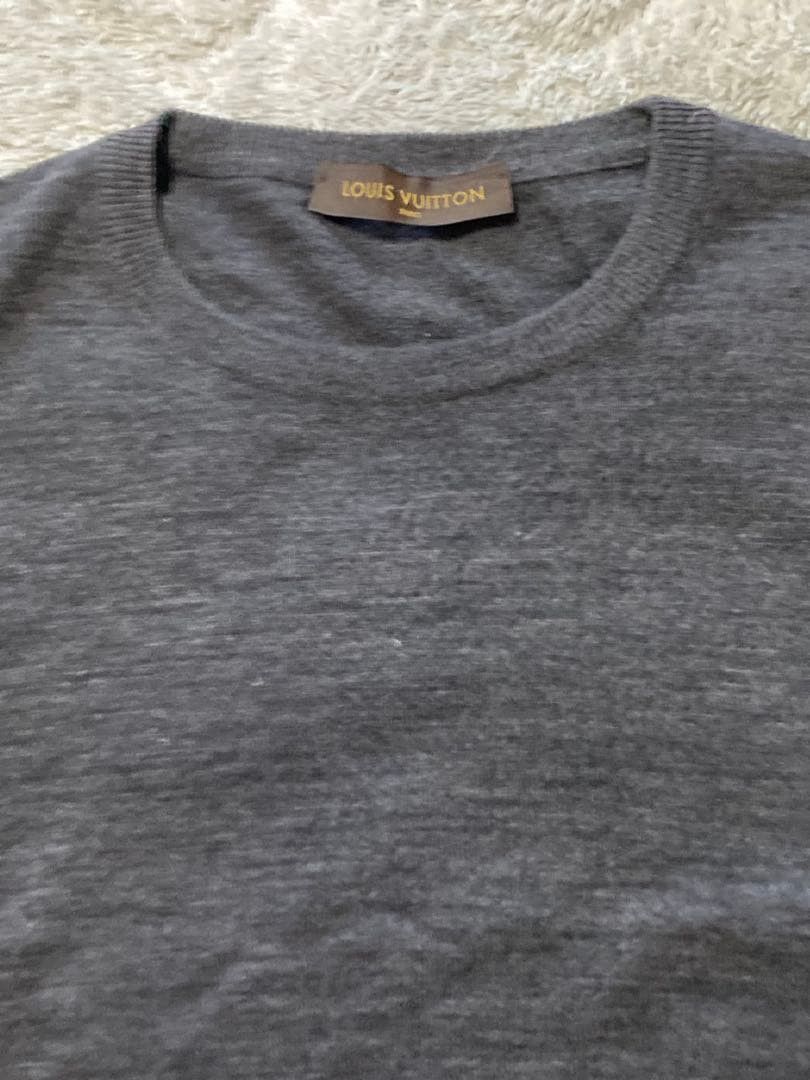 Louis Vuitton Louis Vuitton Gray Cashmere Crew Neck Sweater 2 Size US L / EU 52-54 / 3 - 3 Thumbnail