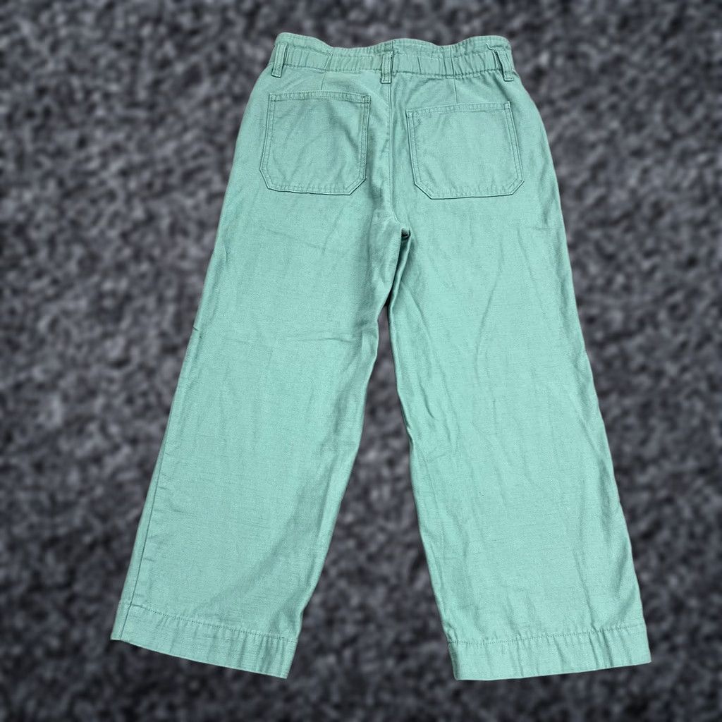 J.Crew J.CREW Pants Womens 6P Green Chino Straight Leg Elastic Waist Twill Casual Prep Size 28" / US 6 / IT 42 - 1 Thumbnail