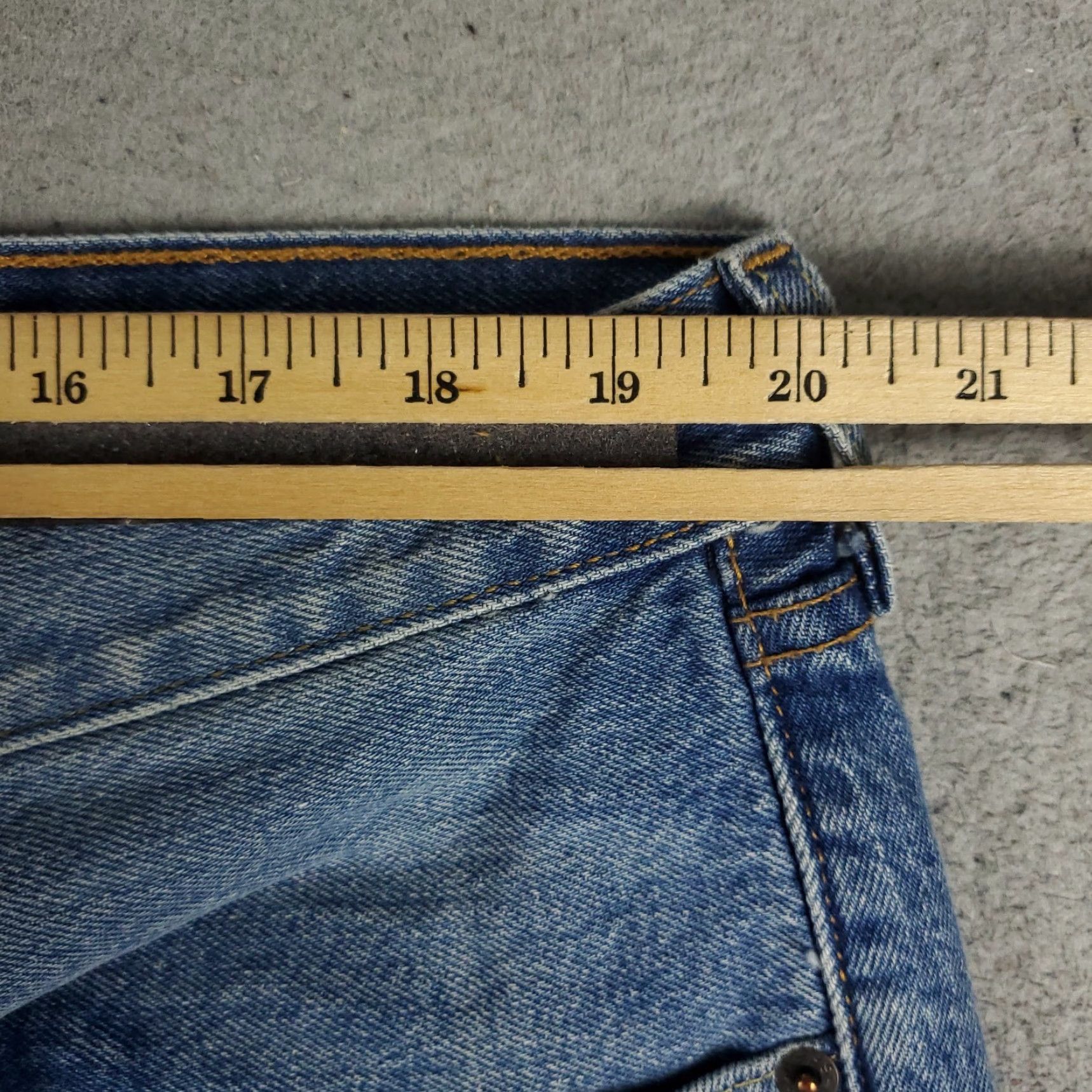 Levi's Levi's 501 Jeans Mens Regular Size 40x32 Blue Straight Leg Denim Pants Size US 40 / EU 56 - 3 Thumbnail