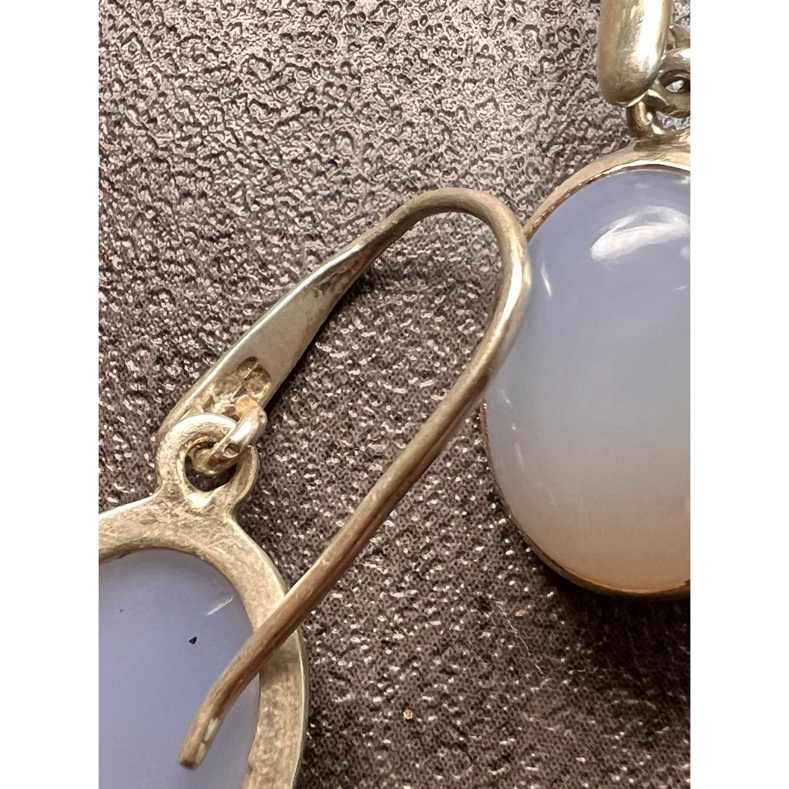 Other NEW Blue chalcedony sterling silver drop earrings 4.85 grams Size ONE SIZE - 5 Thumbnail