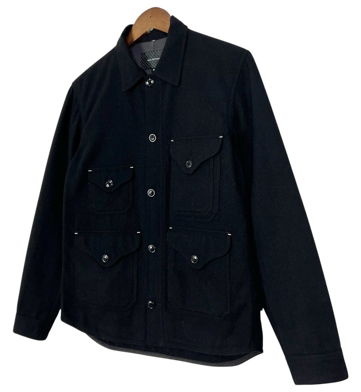 Japanese Brand Nano Universe Padded Pocket Wool Jacket Size US M / EU 48-50 / 2 - 4 Thumbnail