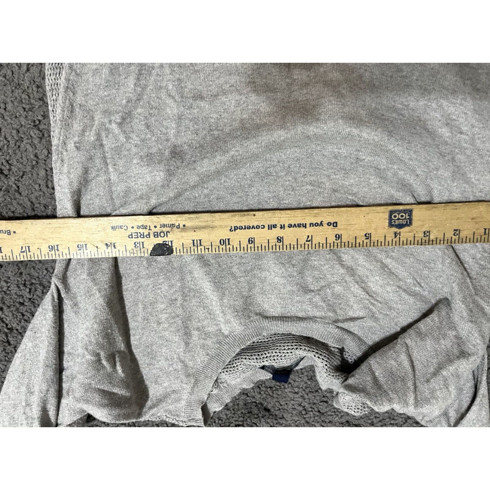 American Eagle Outfitters American Eagle Outfitters Pullover Sweater Shirt Womens Crew Neck Long Sleeve Medium Gray Knit Solid 90s Classic Size M / US 6-8 / IT 42-44 - 4 Thumbnail