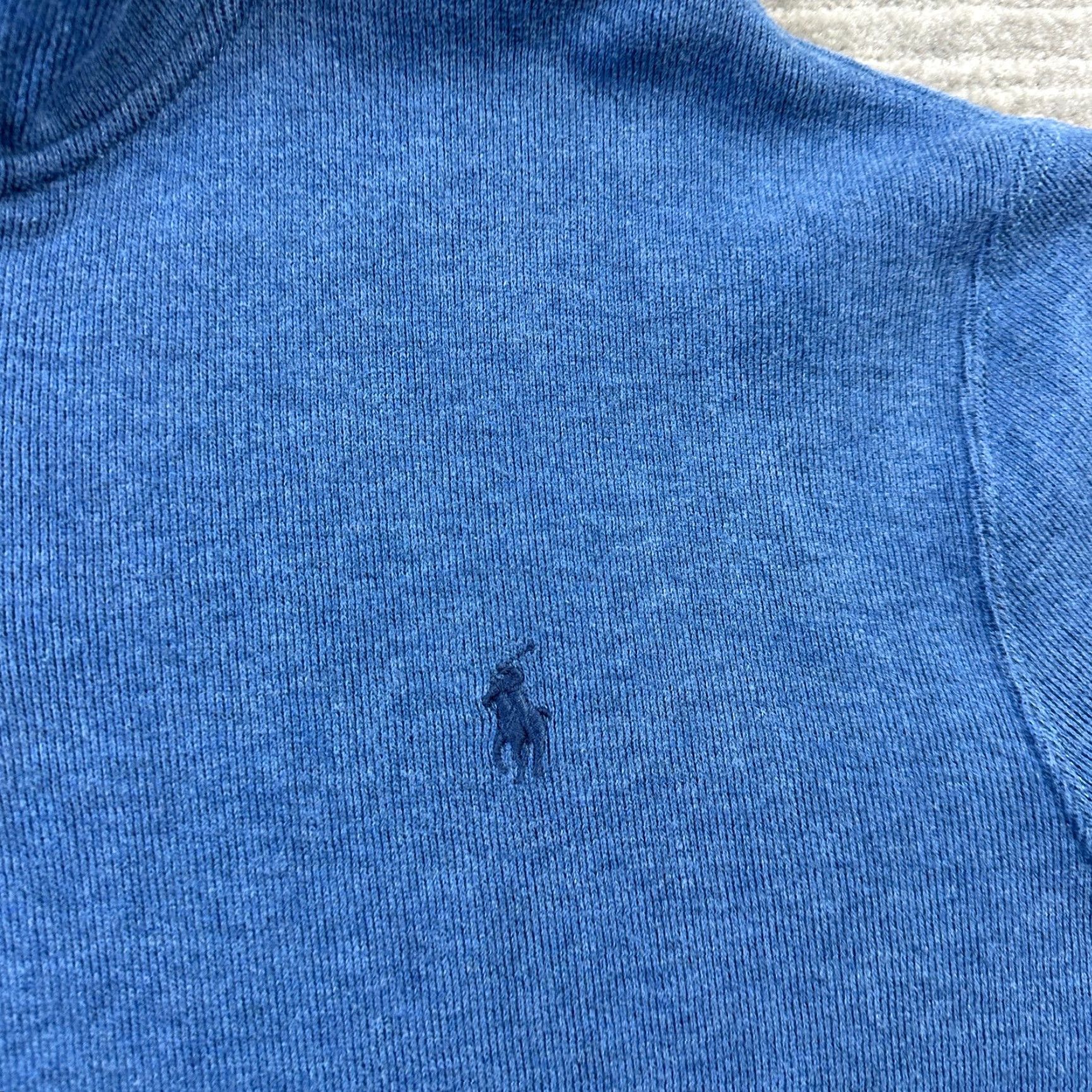 Polo Ralph Lauren Polo Ralph Lauren Sweater Mens XL Blue 1/4 Zip Pullover Knit Logo Classic Size US XL / EU 56 / 4 - 4 Thumbnail