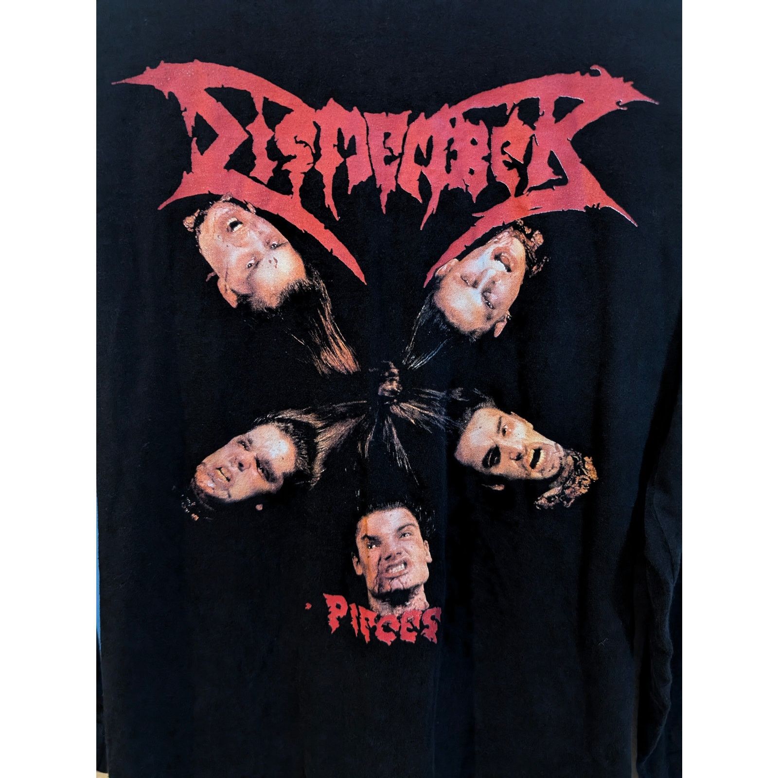Band Tees Dismember Pieces Swedish Death Metal Retro Long Sleeve Sz M Size US M / EU 48-50 / 2 - 2 Thumbnail