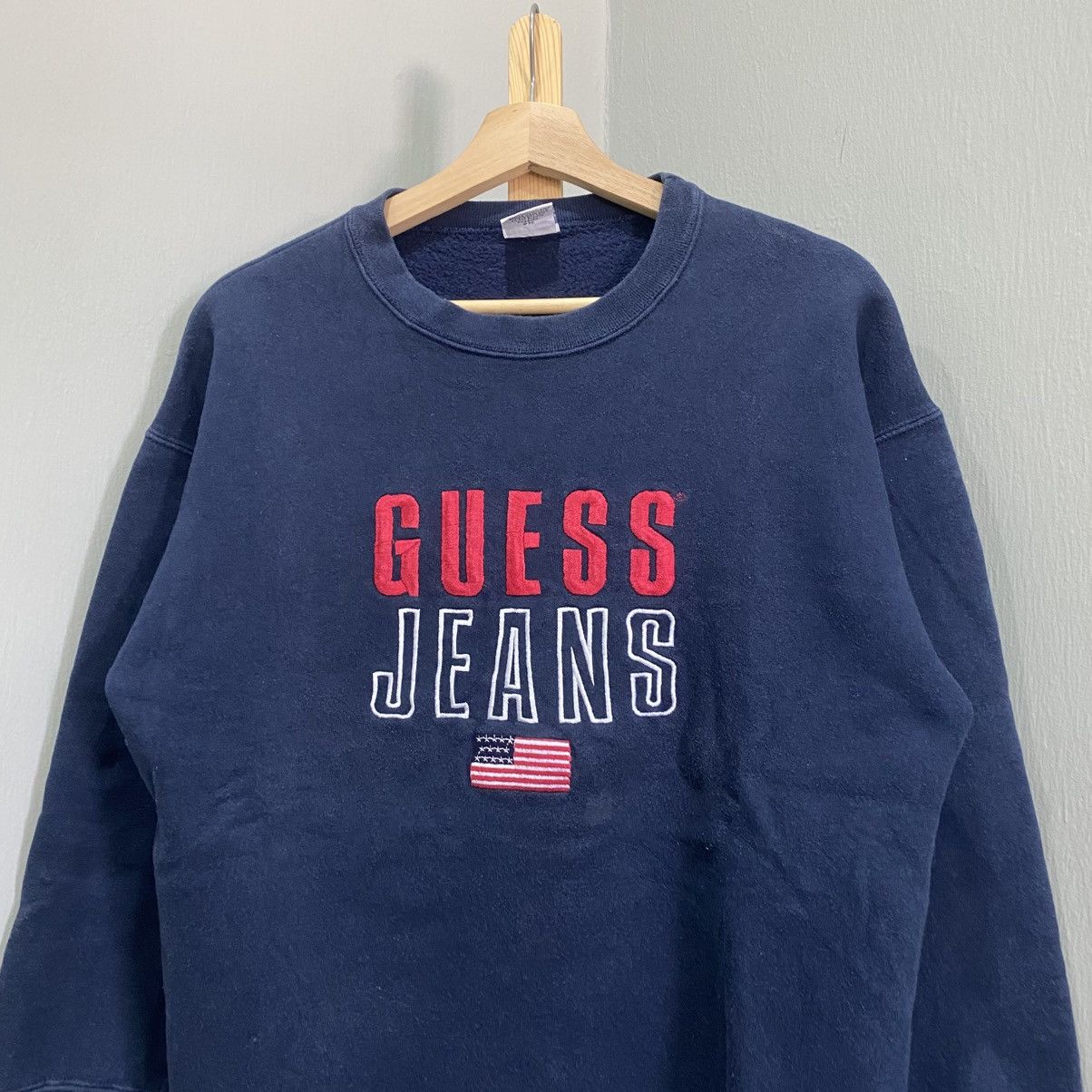Guess Vintage 90s Guess Jeans USA Embroidered Crewneck Sweatshirt Size US S / EU 44-46 / 1 - 3 Thumbnail