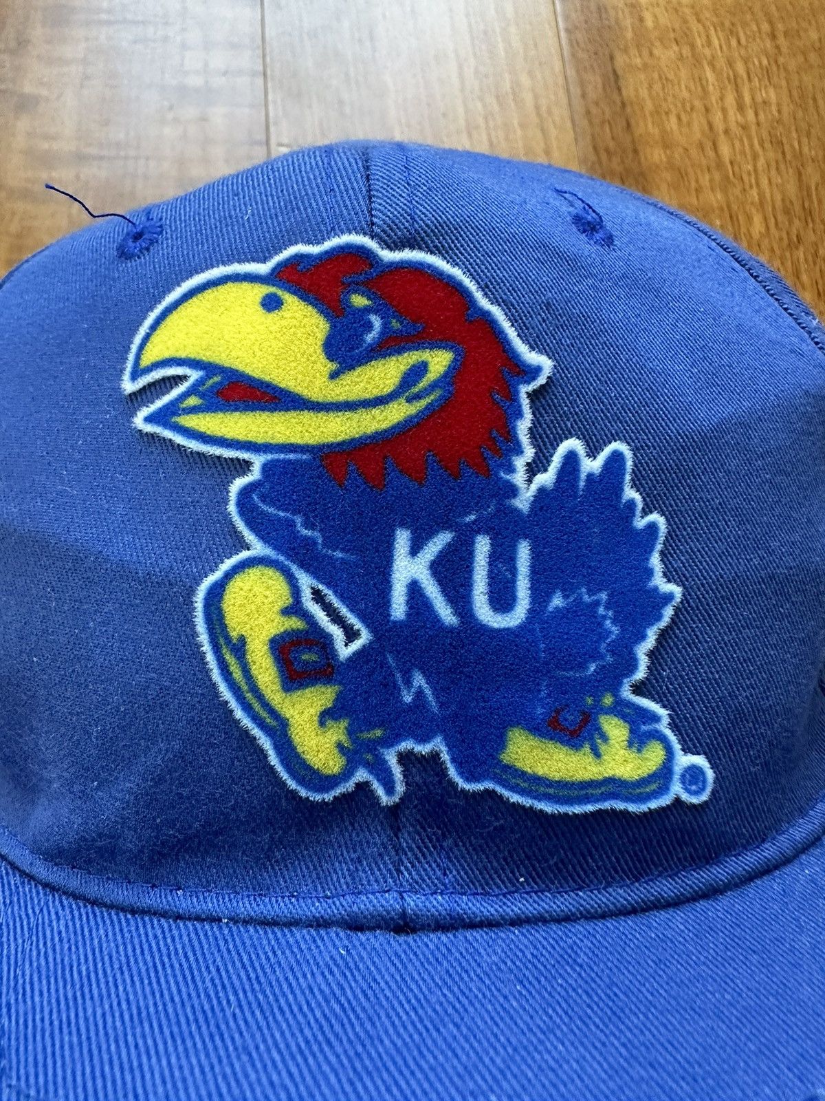 Vintage Vintage 90s Kansas City Jayhawks Plain Logo Snapback Size ONE SIZE - 4 Thumbnail