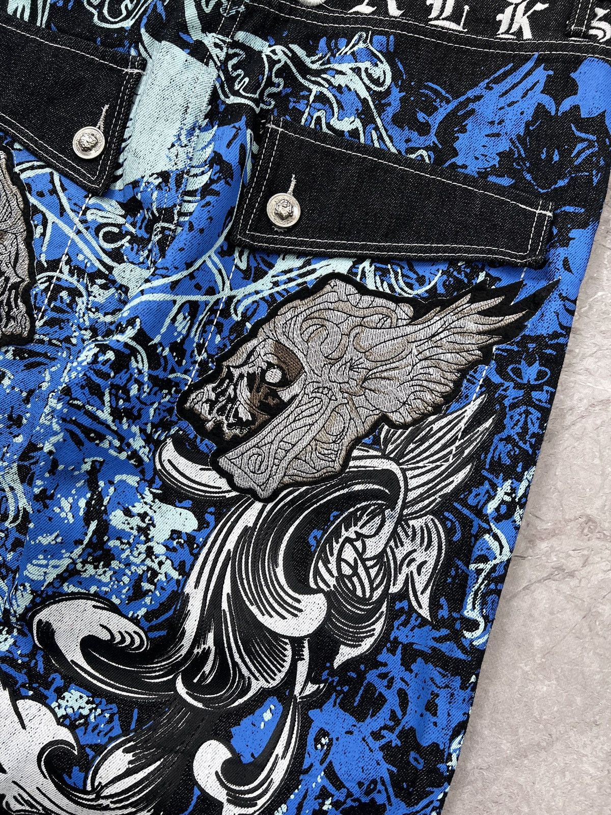 Karl Kani × Wu-Tang Clan Vintage rap wide leg Coogi style rap pants jeans skater Size US 36 / EU 52 - 5 Thumbnail