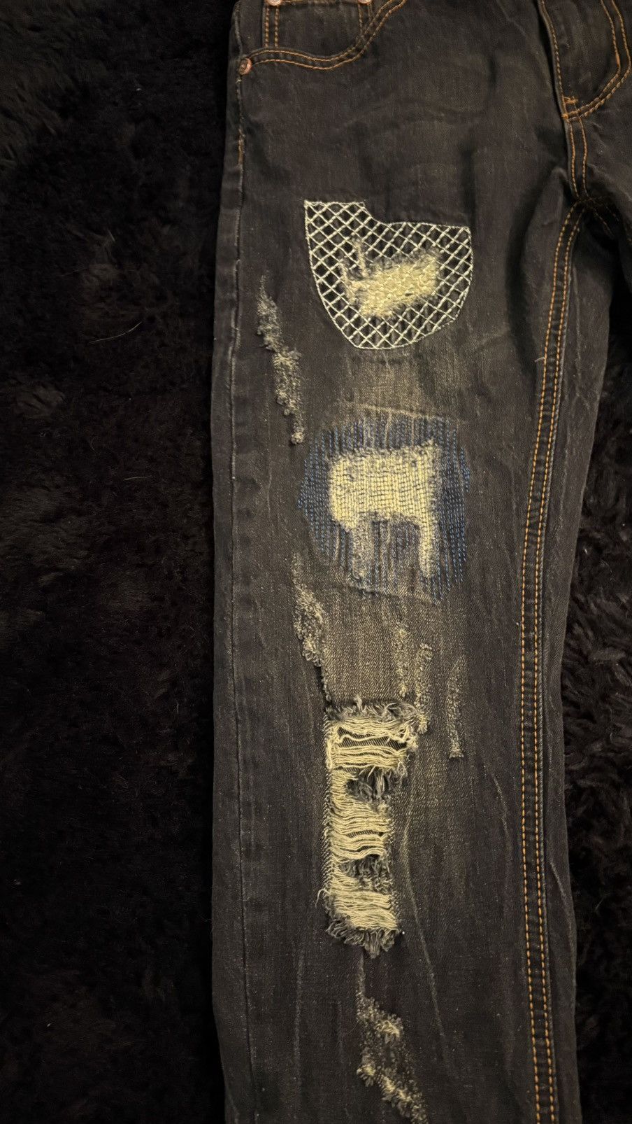 Other Brown ripped high quality jeans Size US 30 / EU 46 - 3 Thumbnail