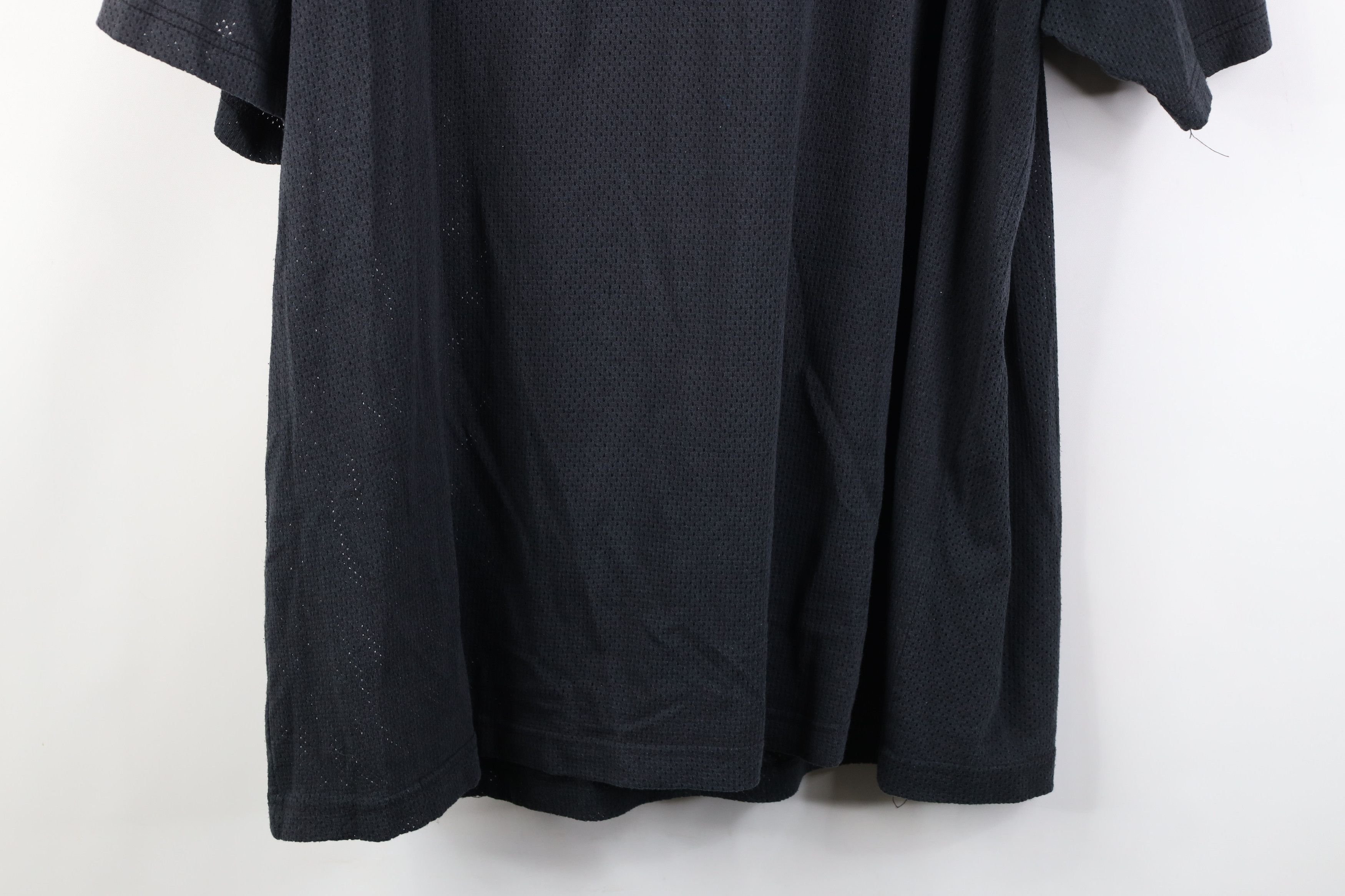 Russell Athletic Vintage 90s Russell Athletic Mesh Henley T-Shirt Black USA Size US XXL / EU 58 / 5 - 13 Thumbnail
