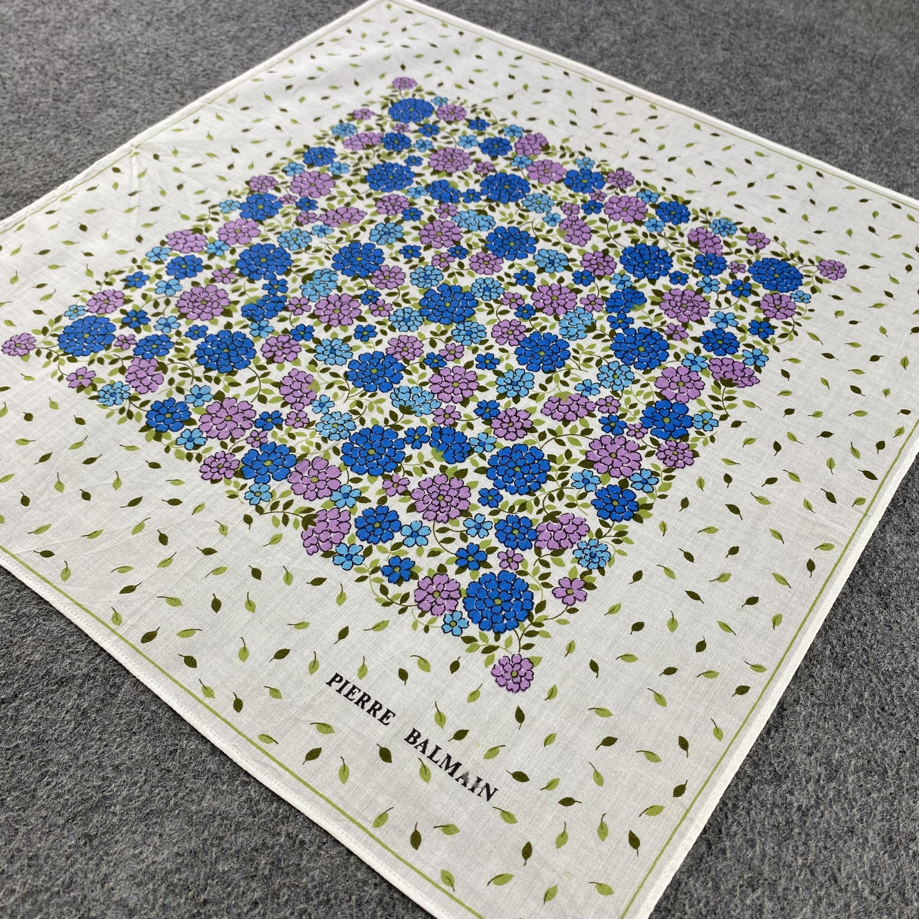 Pierre Balmain × Vintage Pierre Balmain Handkerchief/Neckerchief/Bandana HC765 Size ONE SIZE - 2 Thumbnail