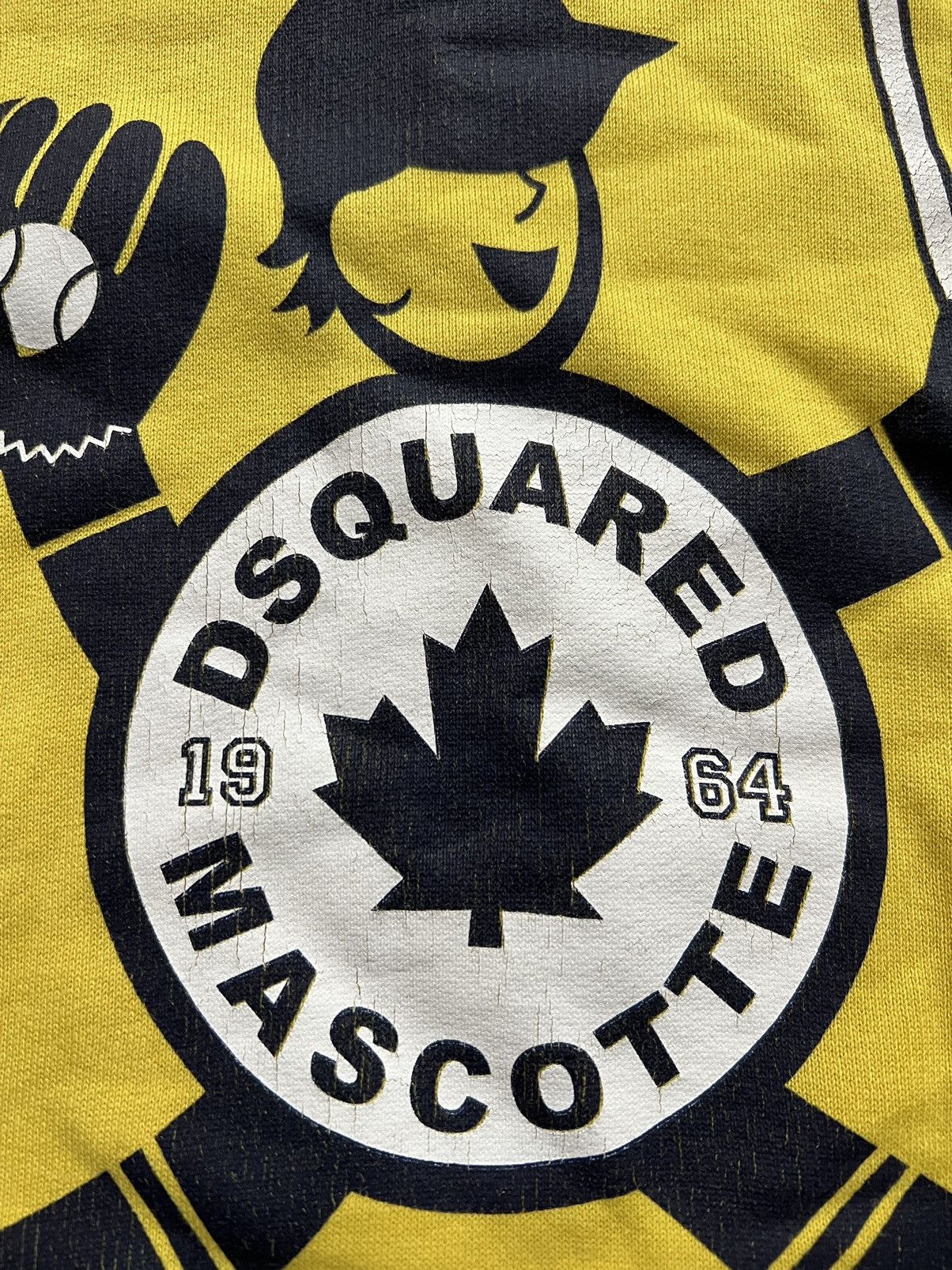 Dsquared2 × Vintage Vintage Dsquared2 Mascotte Baseball Hoodie Size US M / EU 48-50 / 2 - 10 Thumbnail