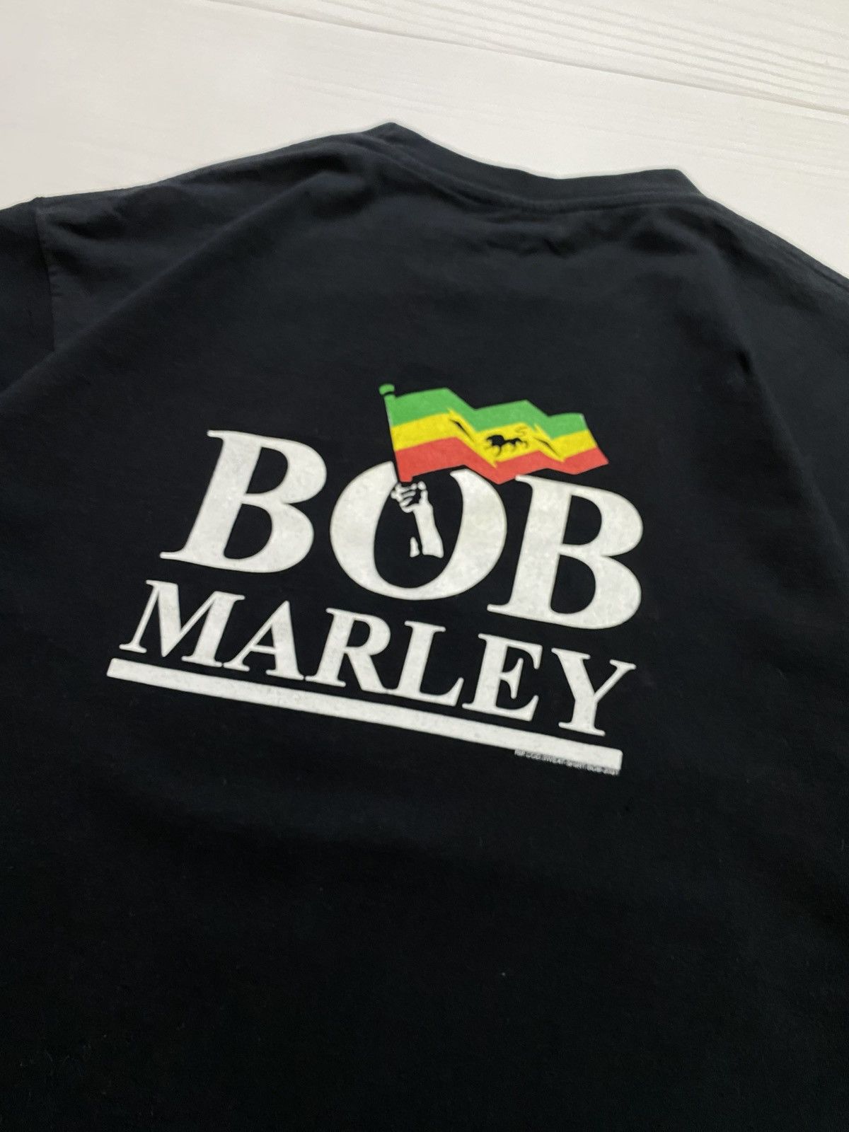 Bob Marley Vintage 2001 Bob Marley Smoking Joint Graphic T-Shirt Size US XL / EU 56 / 4 - 10 Thumbnail