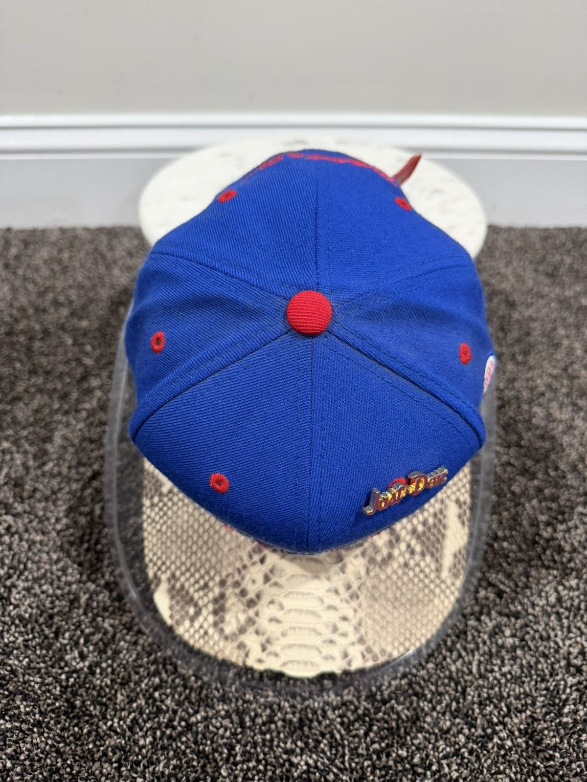 Just Don Just Don x Mitchell & Ness ABA New Jersey Americans Blue Hat Size ONE SIZE - 5 Thumbnail