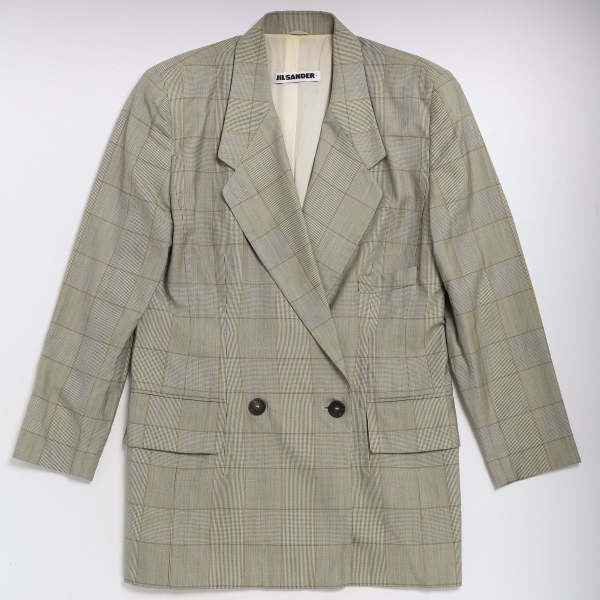 Jil Sander Jil Sander + Vintage Blazer Double Breasted Jacket Plaid Size M / US 6-8 / IT 42-44 - 1 Thumbnail